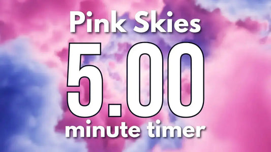 💖 5 Minute Pink Pastel Sky Timer for Classroom Calm Down Innerpeaceful One