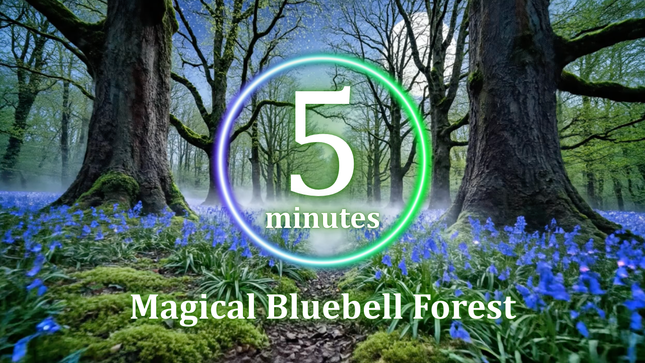Free 5 Minute Calming Timer - Magical Bluebell Forest Ambience Innerpeaceful One