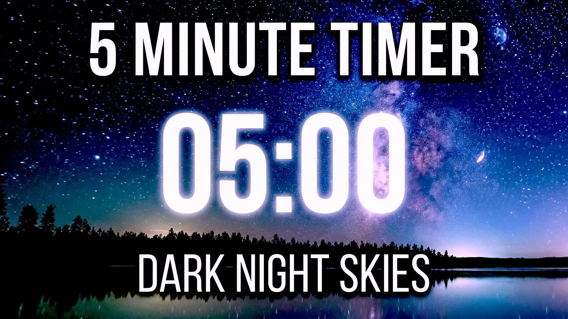 5 Minute Meditation Countdown for Students and Teachers with Dark Starry Skies Innerpeaceful One