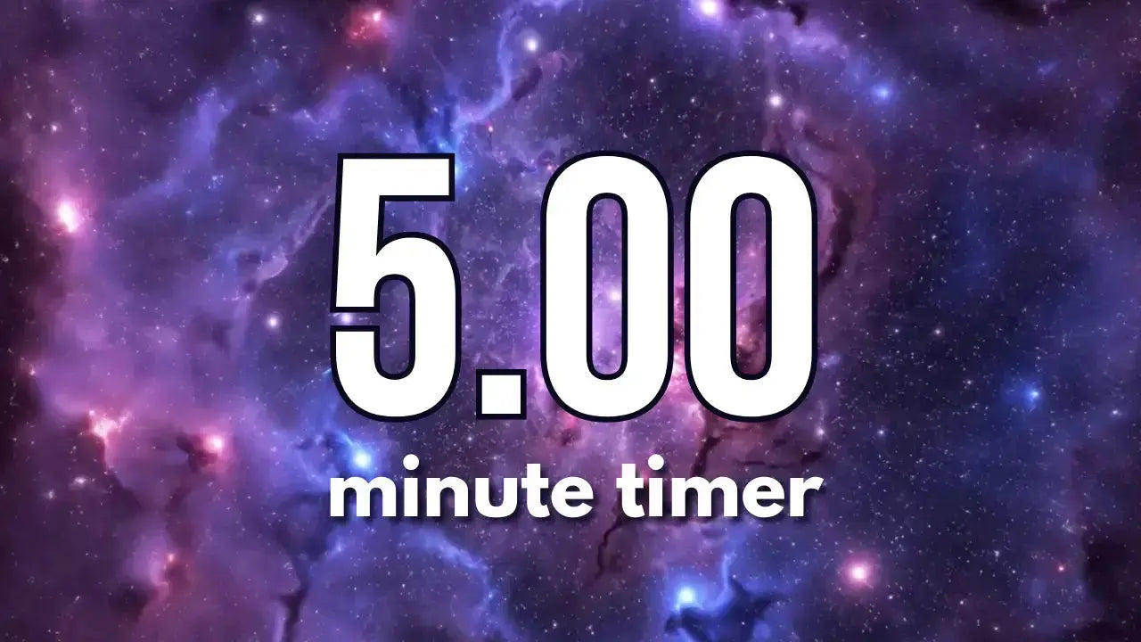 💜 5 Minute Creative Writing Timer | Deep Space Focus Innerpeaceful One