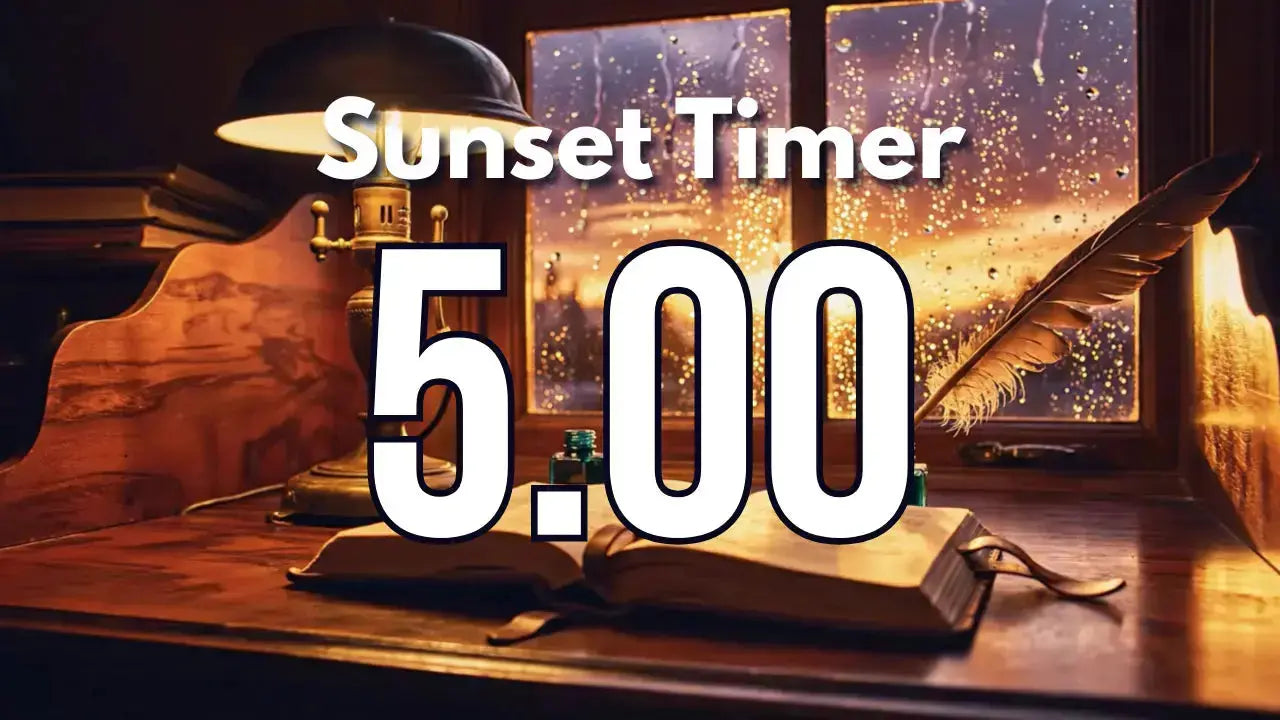 🧡 5 Minute Sunset Timer for Cleanup | Cozy Autumn Ambience Innerpeaceful One