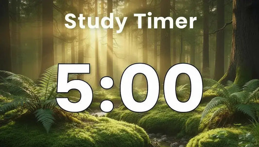 💚 5 Minute Reading & Study Timer | Serene Forest Scene Innerpeaceful One
