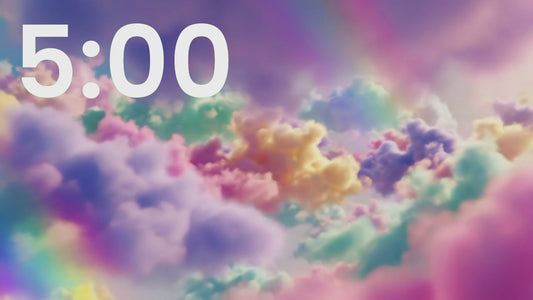 5 Minute Classroom Timer with Calming Rainbow Ambience for Mindfulness