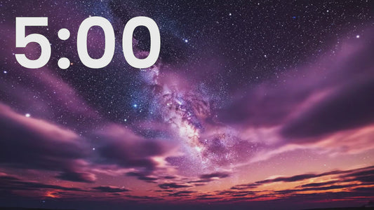 5 Minute Meditation for Students and Teachers with Dark Starry Skies