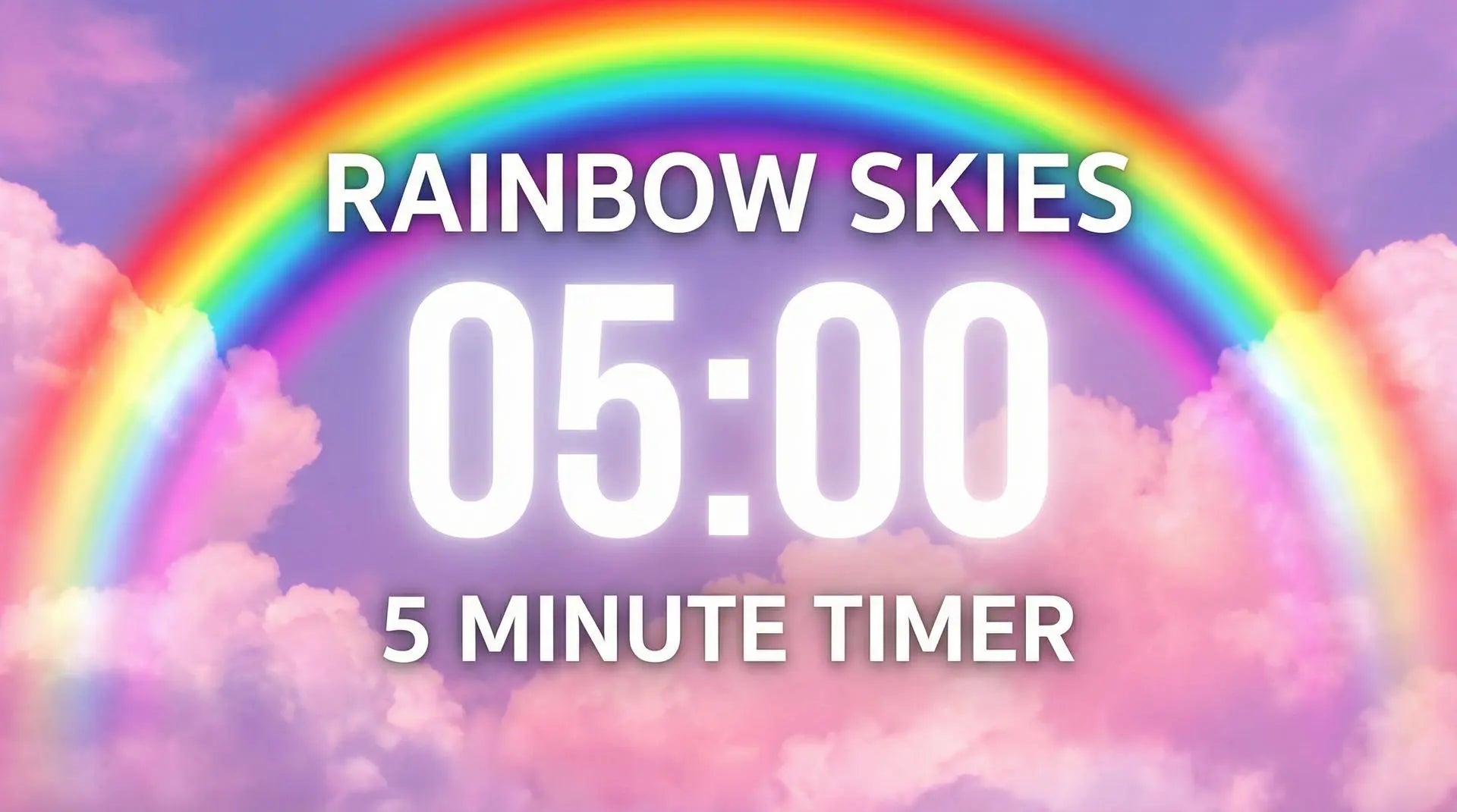 5 Minute Classroom Timer | 5 Minutes of Calming Rainbow Ambience for Mindfulness Innerpeaceful One