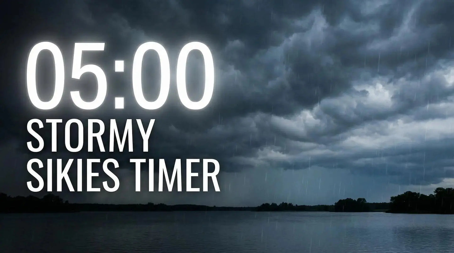 5 Minute Relaxation Timer for Classrooms & Study with Gentle Thunder & Rain Innerpeaceful One